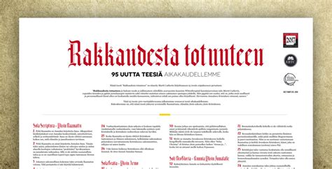 lutherin teesit|Rakkaudesta totuuteen – 95 uutta teesiä